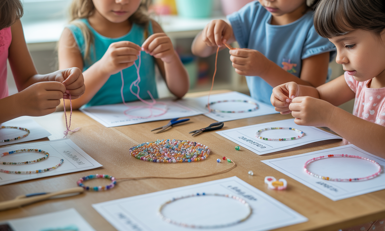 participez à notre atelier créatif et apprenez à fabriquer de magnifiques bijoux en perles grâce à nos schémas gratuits et notre guide ludique conçu spécialement pour les enfants.